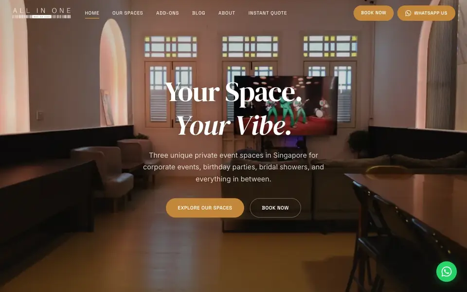 The Loft – All In One (BGL) website homepage, 4 Oct 2026