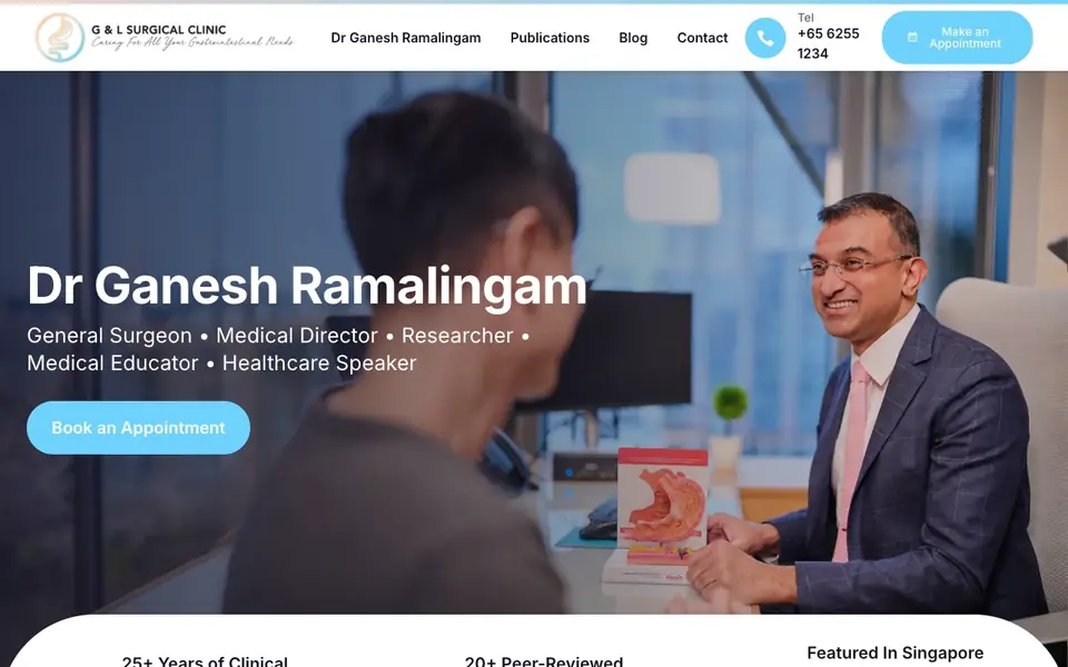 Dr Ganesh Ramalingam website homepage, 4 Oct 2026