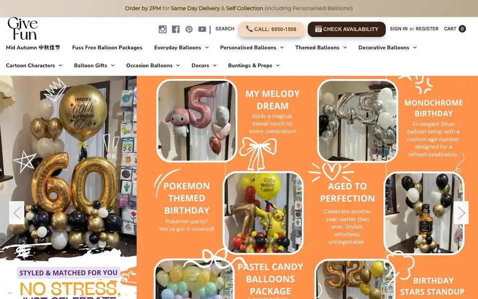 Give Fun website homepage, 4 Oct 2026