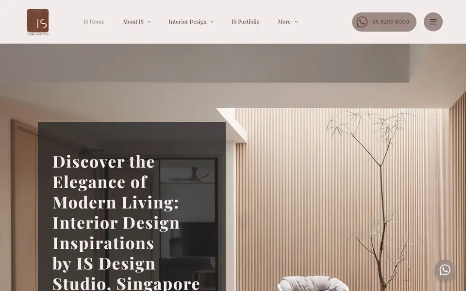 IS Design Studio website homepage, 4 Oct 2026