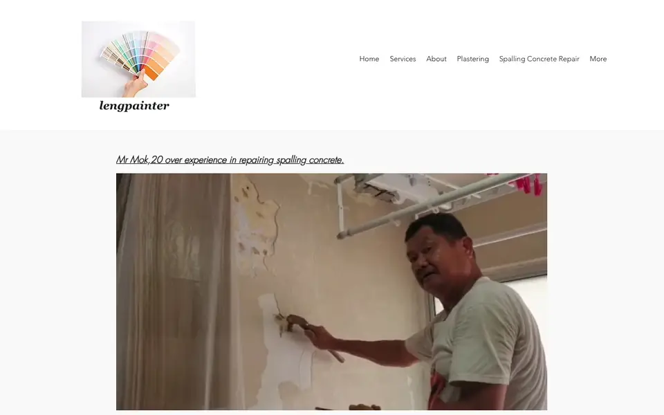 Lengpainter website homepage, 4 Oct 2026