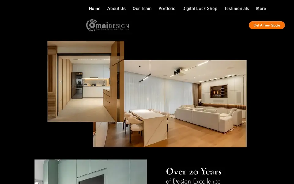 Omni Design website homepage, 4 Oct 2026
