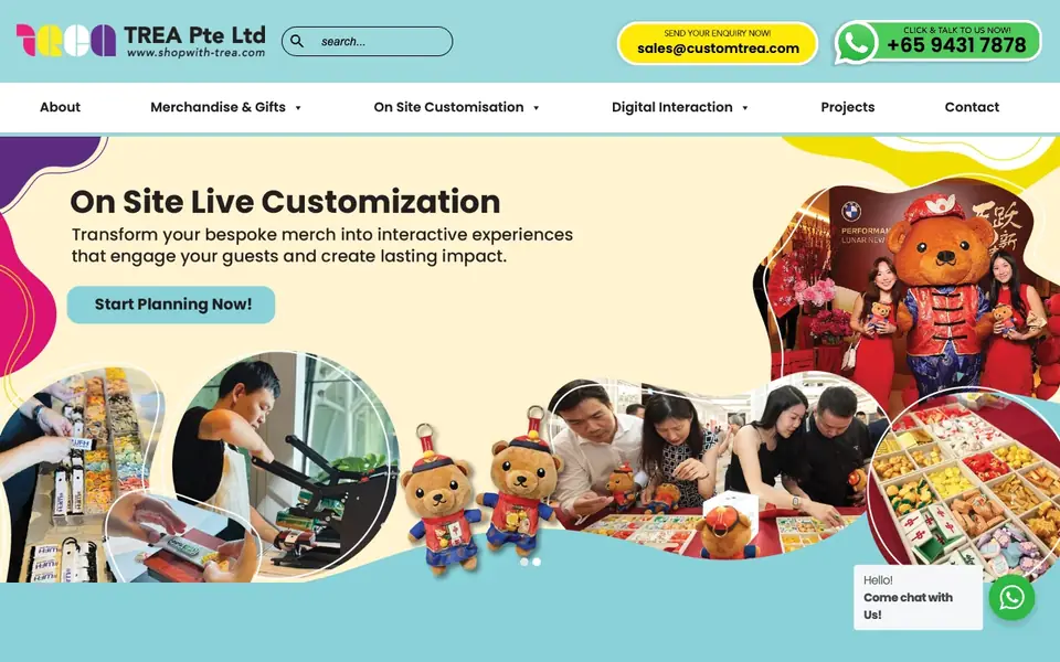 TREA website homepage, 4 Oct 2026