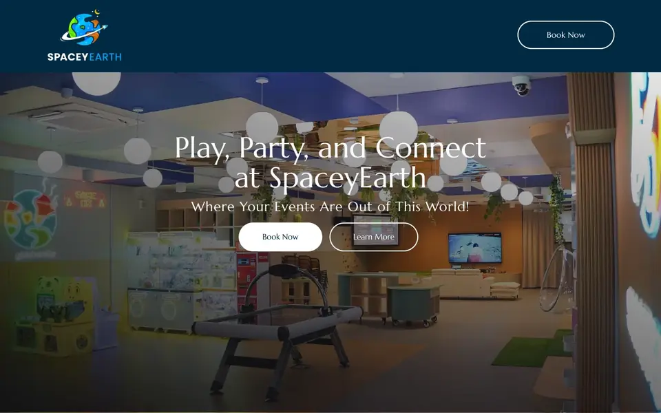 SpaceyEarth website homepage, 4 Oct 2026