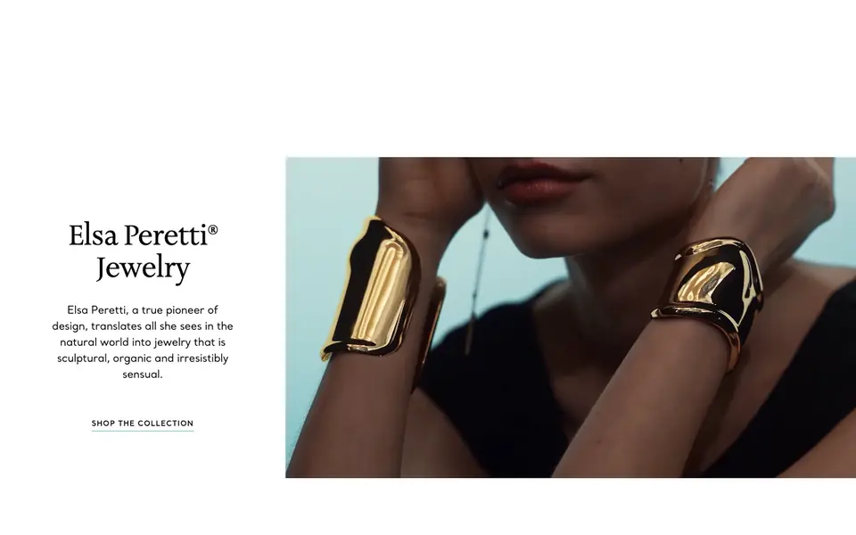 Tiffany & Co. website homepage, 4 Oct 2026