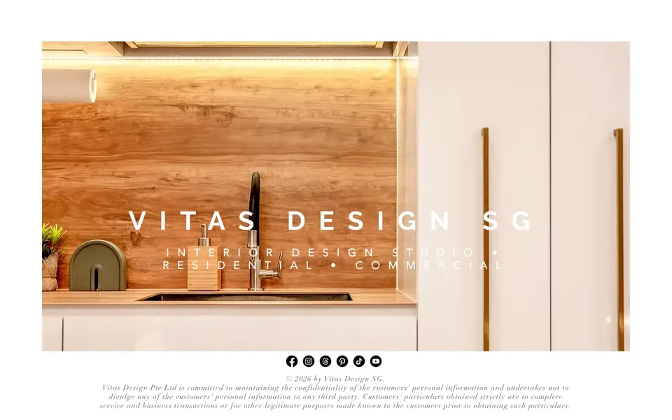 Vitas Design website homepage, 4 Oct 2026