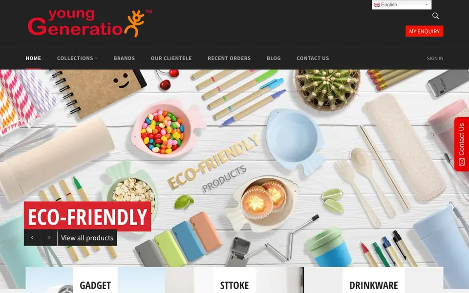 Young Generation website homepage, 4 Oct 2026