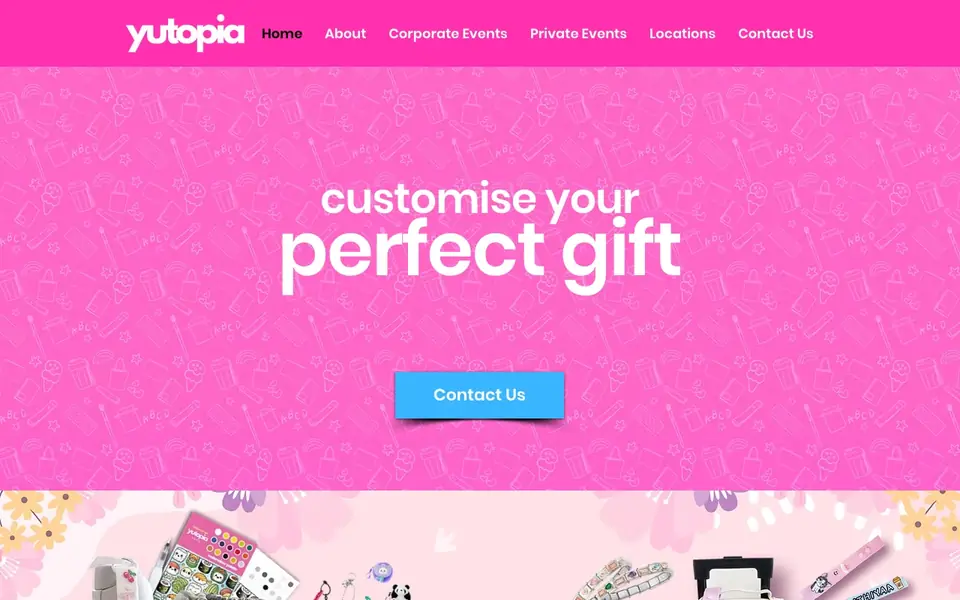 Yutopia website homepage, 4 Oct 2026
