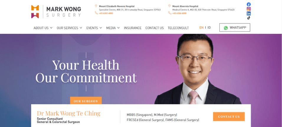 Mark Wong Surgery