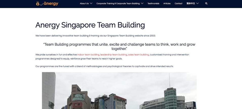 Anergy Singapore Team Building